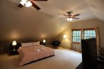 King Bedroom with Electric Fireplace in Private Home at Waterville Estates